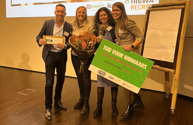 Vakantiepark Molenwaard is Beste Leerbedrijf Recreatie 2022/2023!